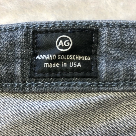 AG Adriano Goldschmied The Stevie Ankle Slim Straight Grey Jean Petite 32 - Picture 5 of 10